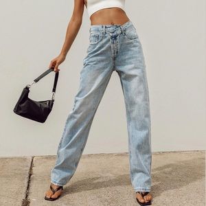 Princess Polly Asymmetrical Jeans